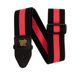 Ernie Ball 5329 Stretch Comfort Racer Red ģitāras siksna Ernie Ball 5329 Stretch Comfort Racer Red ģitāras siksna