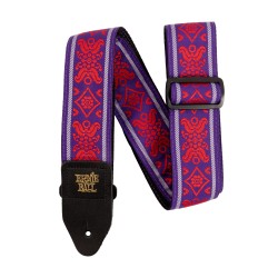 Ernie Ball 5330 Royal Flush Red Jacquard ģitāras siksna Ernie Ball 5330 Royal Flush Red Jacquard ģitāras siksna