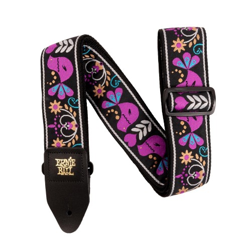 Ernie Ball 5331 Purple Bird Lupin Jacquard ģitāras siksna