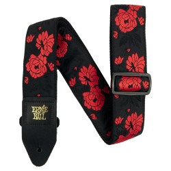 Ernie Ball 5335 Tango Rose Jacquard ģitāras siksna Ernie Ball 5335 Tango Rose Jacquard ģitāras siksna