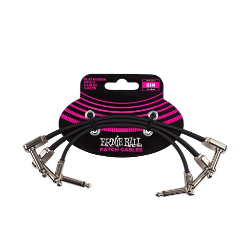 Ernie Ball P06221 6” Flat Ribbon 3-Pack vadu komplekts Ernie Ball P06221 6” Flat Ribbon 3-Pack vadu komplekts