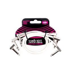 Ernie Ball 6386 12in Flat Ribbon Patch Cable 3 Pack - White vadu komplekts Ernie Ball 6386 12in Flat Ribbon Patch Cable 3 Pack - White vadu komplekts