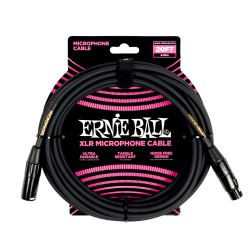 Ernie Ball 6388 20ft XLR Black mikrofona vads Ernie Ball 6388 20ft XLR Black mikrofona vads
