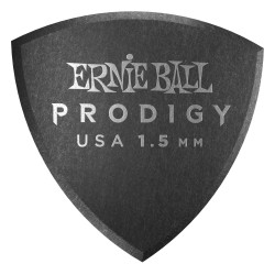 Ernie Ball 9332 1.5mm black large shield Prodigy 6-pack mediatori Ernie Ball 9332 1.5mm black large shield Prodigy 6-pack mediatori