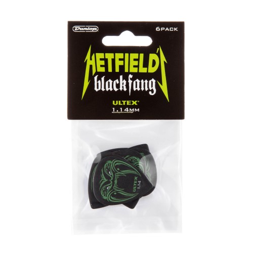 Dunlop Black Fang Hetfield 1.14MM (6-BAG) mediatoru paka Dunlop Black Fang Hetfield 1.14MM (6-BAG) mediatoru paka