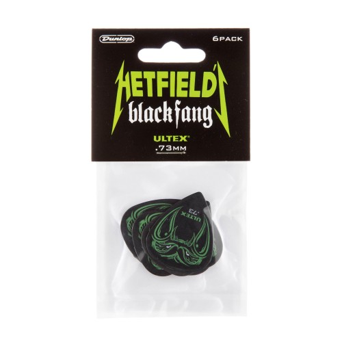 Dunlop Black Fang Hetfield .73MM (6-BAG) mediatoru paka Dunlop Black Fang Hetfield .73MM (6-BAG) mediatoru paka