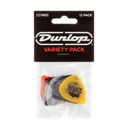 Dunlop PVP101 Light/Medium Guitar Pick Variety Pack (12 PCS) mediatoru komplekts Dunlop PVP101 Light/Medium Guitar Pick Variety Pack (12 PCS) mediatoru komplekts