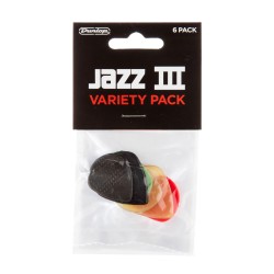 Dunlop PVP103 JAZZ 3 Guitar Pick Variety Pack (6 PCS) mediatoru komplekts Dunlop PVP103 JAZZ 3 Guitar Pick Variety Pack (6 PCS) mediatoru komplekts