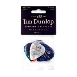 Dunlop PVP106 Celluloid Medium Guitar PICK Variety Pack (12 PCS) mediatoru komplekts Dunlop PVP106 Celluloid Medium Guitar PICK Variety Pack (12 PCS) mediatoru komplekts