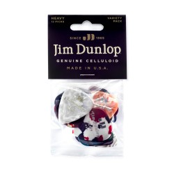 Dunlop PVP107 Celluloid Heavy Guitar PICK Variety Pack (12 PCS) mediatoru komplekts Dunlop PVP107 Celluloid Heavy Guitar PICK Variety Pack (12 PCS) mediatoru komplekts