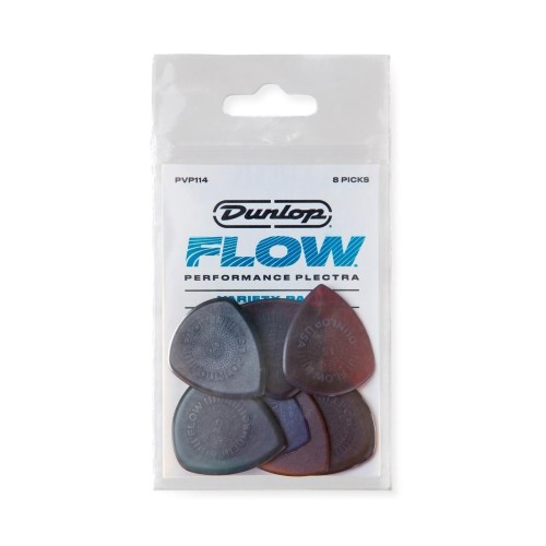 Dunlop PVP114 Pick Flow Variety Pack (8 PCS) mediatoru komplekts Dunlop PVP114 Pick Flow Variety Pack (8 PCS) mediatoru komplekts