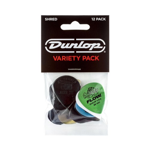 Dunlop PVP118 Shred pick variety pack (12-PACK) mediator komplekts Dunlop PVP118 Shred pick variety pack (12-PACK) mediator komplekts