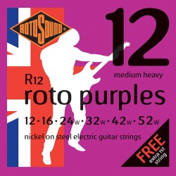 Rotosound R12 nickel medium heavy 12-52 stīgas Rotosound R12 nickel medium heavy 12-52 stīgas