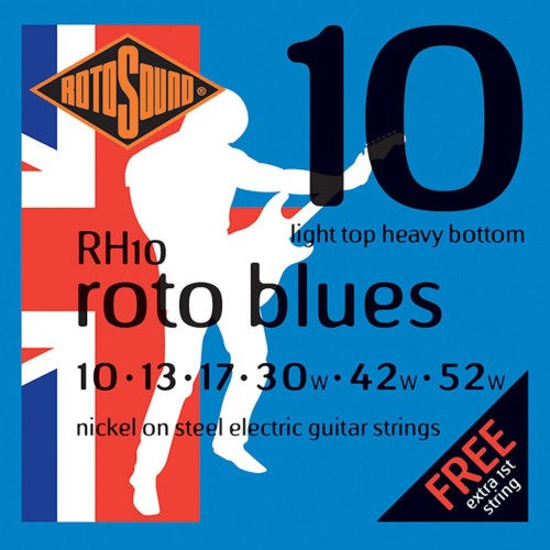 Rotosound RH10 roto blues 10-52 stīgas Rotosound RH10 roto blues 10-52 stīgas