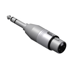 Procab XLR female - 6.3 mm Jack male stereo adapter Procab XLR female - 6.3 mm Jack male stereo adapter