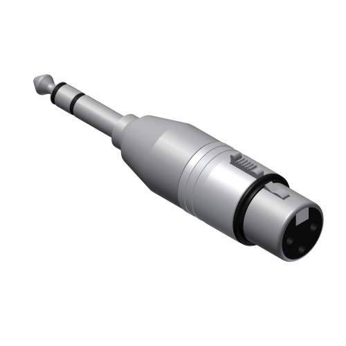 Procab XLR female - 6.3 mm Jack male stereo adapter Procab XLR female - 6.3 mm Jack male stereo adapter