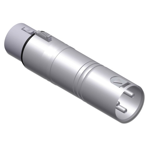 Procab DMX adapter - 3-pin XLR male - 5-pin XLR female Procab DMX adapter - 3-pin XLR male - 5-pin XLR female