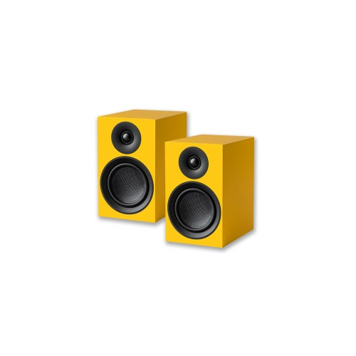 Pro-Ject Speaker Box 5 E Carbon plaukta skaļruņi (pāris) — Dzeltena Pro-Ject Speaker Box 5 E Carbon plaukta skaļruņi (pāris) — Dzeltena