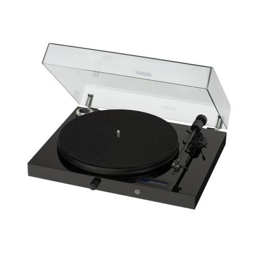 Pro-Ject Juke Box E plašu atskaņotājs — Spīdīga melna