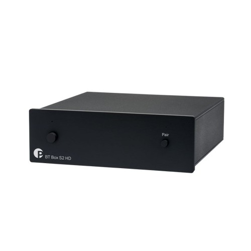 Pro-Ject BT Box S2 HD Bluetooth uztvērējs — Melna Pro-Ject BT Box S2 HD Bluetooth uztvērējs — Melna