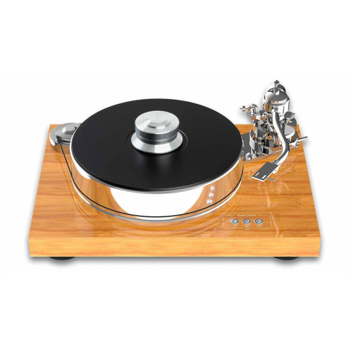 Pro-Ject Signature 10 plašu atskaņotājs — Spīdīga olīvkoks Pro-Ject Signature 10 plašu atskaņotājs — Spīdīga olīvkoks