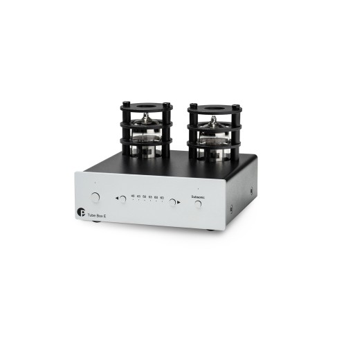 Pro-Ject Tube Box E phono priekšpastiprinātājs — Sudraba Pro-Ject Tube Box E phono priekšpastiprinātājs — Sudraba
