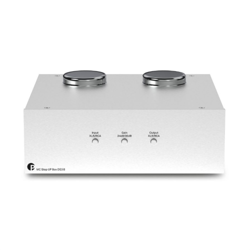 Pro-Ject MC Step Up Box DS3 B MC paaugstinošais transformators — Sudraba Pro-Ject MC Step Up Box DS3 B MC paaugstinošais transformators — Sudraba