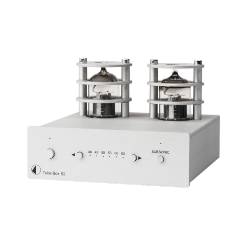 Pro-Ject Tube Box S2 phono priekšpastiprinātājs — Sudraba Pro-Ject Tube Box S2 phono priekšpastiprinātājs — Sudraba