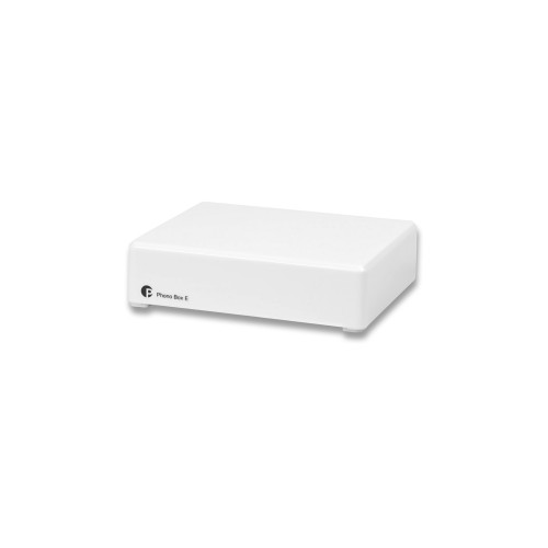Pro-Ject Phono Box E phono priekšpastiprinātājs — Balta Pro-Ject Phono Box E phono priekšpastiprinātājs — Balta