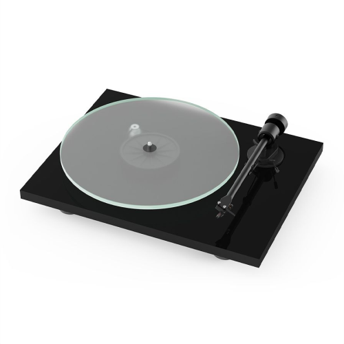 Pro-Ject T1 plašu atskaņotājs — Spīdīga melna