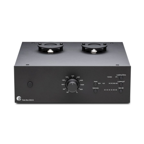 Pro-Ject Tube Box DS3 B phono priekšpastiprinātājs — Melna Pro-Ject Tube Box DS3 B phono priekšpastiprinātājs — Melna