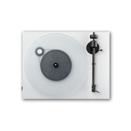 Pro-Ject T1 Evo plašu atskaņotājs — Spīdīga balta Pro-Ject T1 Evo plašu atskaņotājs — Spīdīga balta