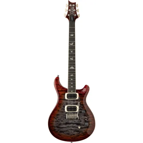 PRS SE Custom 24-08 Quilt Charcoal Cherryburst elektriskā ģitāra
