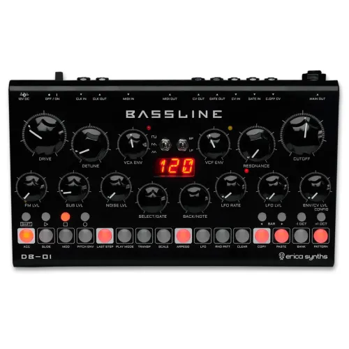 Erica Synths Bassline DB-01 — analogs basa sintezators Erica Synths Bassline DB-01 — analogs basa sintezators