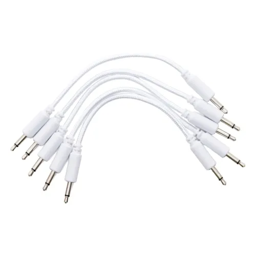 Erica Synths Braided Eurorack 10 cm White (5 pcs) — savienojuma vadu komplekts Erica Synths Braided Eurorack 10 cm White (5 pcs) — savienojuma vadu komplekts