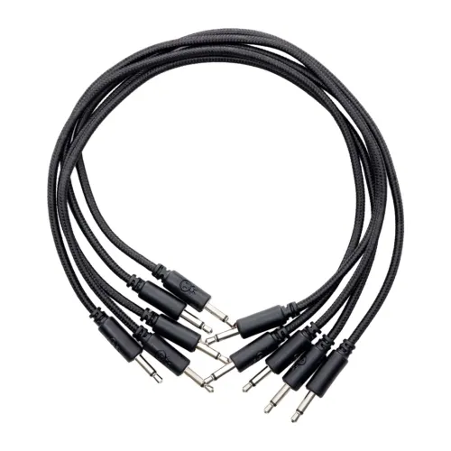 Erica Synths Braided Eurorack 20 cm Black (5 pcs) — savienojuma vadu komplekts