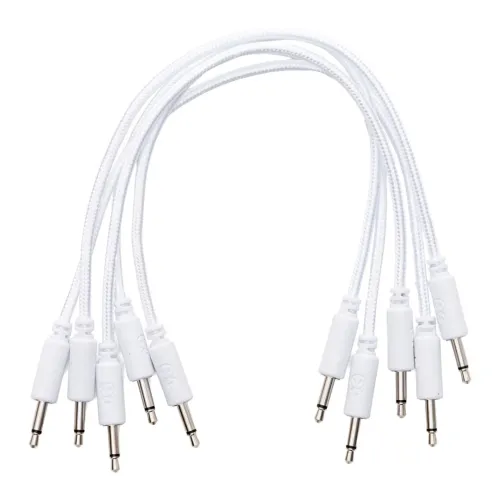 Erica Synths Braided Eurorack 30 cm White (5 pcs) — savienojuma vadu komplekts Erica Synths Braided Eurorack 30 cm White (5 pcs) — savienojuma vadu komplekts