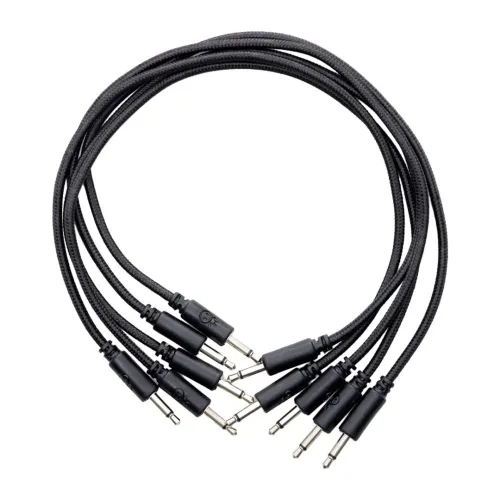 Erica Synths Braided Eurorack 30 cm Black (5 pcs) — savienojuma vadu komplekts