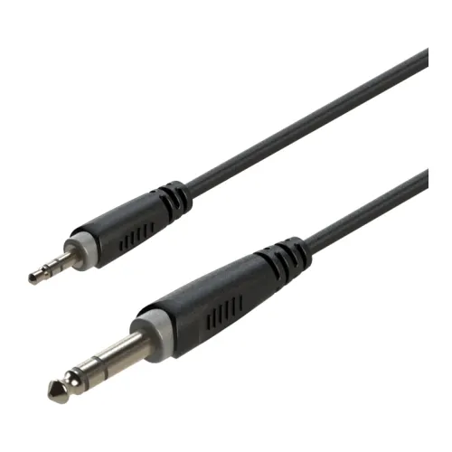 Roxtone SACC280L1.5 — stereo audio vads Jack 3,5 mm stereo ↔ Jack 6,3 mm stereo, 1,5 m Roxtone SACC280L1.5 — stereo audio vads Jack 3,5 mm stereo ↔ Jack 6,3 mm stereo, 1,5 m
