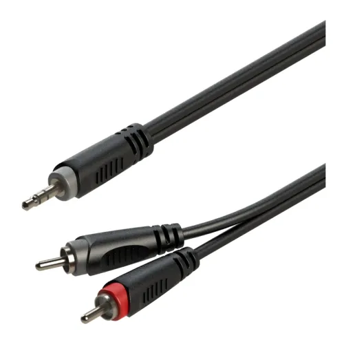 Roxtone SAYC150L6 — Y veida audio vads Jack 3,5 mm stereo ↔ 2 × RCA, 6 m Roxtone SAYC150L6 — Y veida audio vads Jack 3,5 mm stereo ↔ 2 × RCA, 6 m
