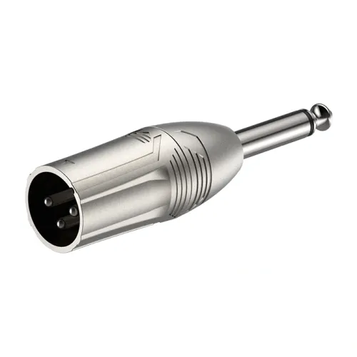 Roxtone RA2XMJM — audio pāreja Jack 6,3 mm mono ↔ XLR male Roxtone RA2XMJM — audio pāreja Jack 6,3 mm mono ↔ XLR male