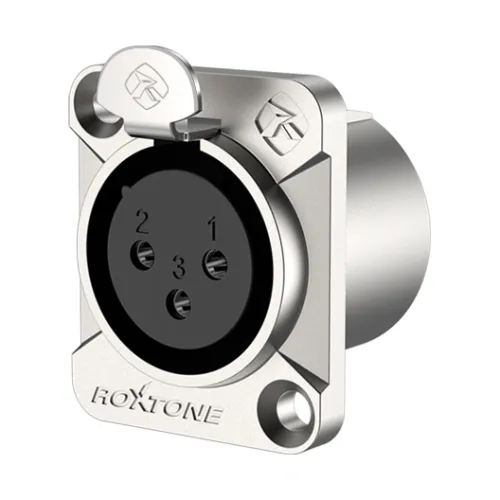 Roxtone RX3FD-NT — XLR female paneļa ligzda Roxtone RX3FD-NT — XLR female paneļa ligzda