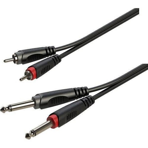 Roxtone RACC150L1 — audio vads 2 × Jack–2 × RCA, 1 m Roxtone RACC150L1 — audio vads 2 × Jack–2 × RCA, 1 m