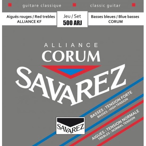 Savarez 500ARJ Alliance Corum jaukta sprieguma klasiskās ģitāras stīgas Savarez 500ARJ Alliance Corum jaukta sprieguma klasiskās ģitāras stīgas