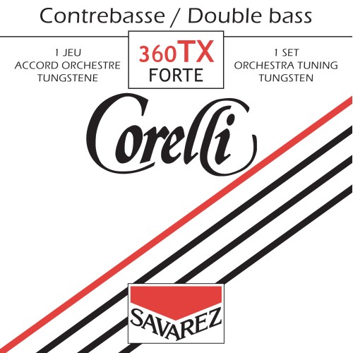 Corelli Tungsten Solo 360TX — kontrabasa stīgu komplekts