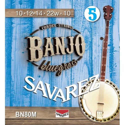 Savarez Bluegrass Banjo BN80M — bandžo stīgu komplekts Savarez Bluegrass Banjo BN80M — bandžo stīgu komplekts