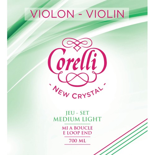 Corelli New Crystal 700ML — vidēji zema sprieguma vijoles stīgu komplekts