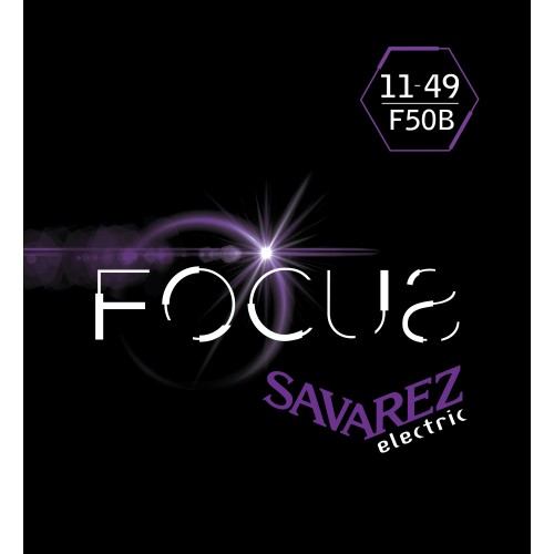 Savarez Focus F50B — elektriskās ģitāras stīgu komplekts 11–49