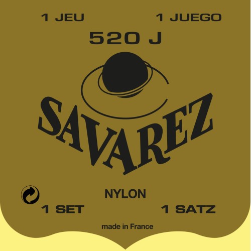 Savarez Traditional 520J — augsta sprieguma klasiskās ģitāras stīgu komplekts