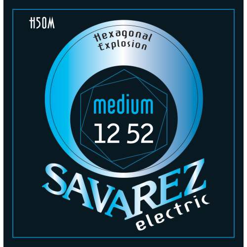 Savarez Hexagonal Explosion H50M — elektriskās ģitāras stīgu komplekts 12–52 Savarez Hexagonal Explosion H50M — elektriskās ģitāras stīgu komplekts 12–52